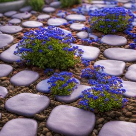 2000+ Rare Blue Creeping Thyme Seeds for Planting - Heirloom Ground Cover Plants Fresh Home and Garden