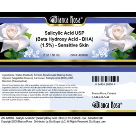 Salicylic Acid USP (Beta Hydroxy Acid - BHA) (1.5%) - Gel - Sensitive Skin (2 oz, ZIN: 428658) - 2 Pack
