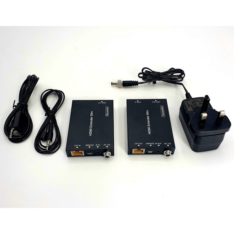 FOURKAY 4K@60 HDMI over Cat 5e/6/7 Extender for Sky Q