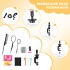 Mannequin Head with 100% Real Human Hair Cosmetology Training Doll