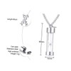 FOMIYES Glass Urn Necklace with Sand Clock Pendant Memorial Jewelry