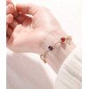ZARD Amethyst Rose Quartz Agate Natural Gem Bracelet Wire Wrapped
