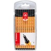 STABILO Point 88 Fineliner Pens Pack of 4 Black