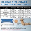 KEKING - Mangas de compresión médica para brazo (par) de