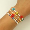Colorful Daisy Flower Beaded Bracelet Of Women Seed Bead Dainty