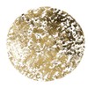 Bojueshaw 16PCS Disposable Gold Foil Placemats Round Metallic Mesh Table
