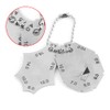Two-Piece Gage,Weld Gauge,Fillet Weld Gauge,Throat Depth Leg Length Ruler,Durable and