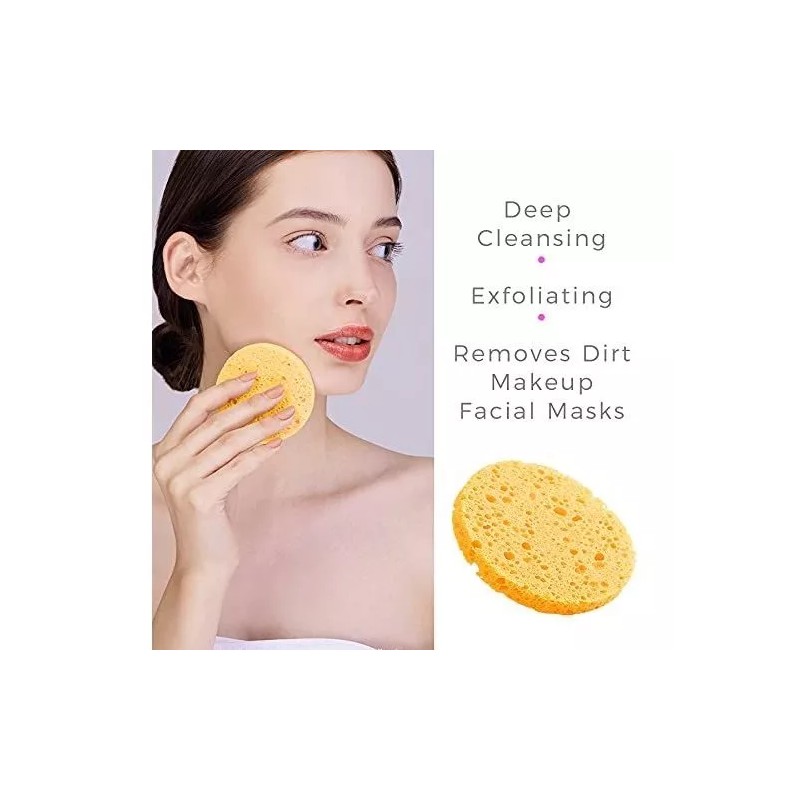 N Esponjas Faciales Para Limpieza Reusables Multicolor 50 Pzas