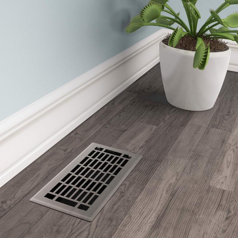 Imperial RG3378 4 x 10-Inch Geneva Decorative Floor Register, 4x10
