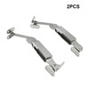 Litoexpe 2pcs Spring Lid Support, Left & Right, Silver Iron