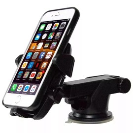 Car Phone Holder, Air Vent Car Phone Mount Cradle for 360° Rotation, Upgraded Ultra Stable Hook Clip - One Button Release Function for All 4.0''-7.0'' Smartphones