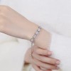Pulsera Plata 925 Con Moissanitas Elegancia Ajustable Regalo