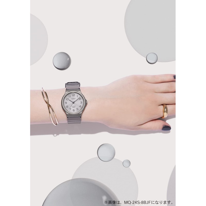 Casio Collection MQ-24 Resin Wristwatch, Clear, clear gray, 1 piece,