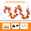Brillarlights Thanksgiving Decorations for Home Lighted Garland with Lights, 11FT