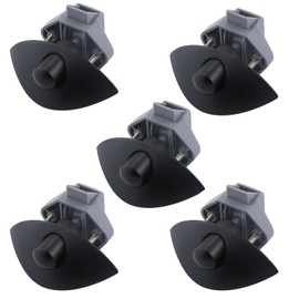 MTSmart Wohnmobil Schlösser, RV Druckknopf Schloss Schrank Verriegelung für Wohnmobil Caravan Van Yacht Boot Marine, Halbmond RV Schrank Pull, Zink Legierung Schublade Door Catch 5 Stück (5, BK)