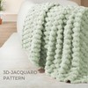 Whale Flotilla Cuddly Blanket, Fluffy Blanket with 3D Jacquard Pattern,