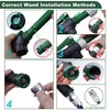 Heavy Duty 28 Inch Watering Wand with Pivoting Head, Adjustable
