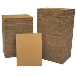 200 Packs Corrugated Cardboard Sheets, Premium Small 5x7 Inch Kraft Cardboard Sleeves Insert Dividers for Shipping, Mailing, DIY Décor and Crafts. (5x7-200 Pack)
