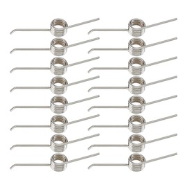 SUPERFINDINGS 16PCS 160 Degree Torsional Spring 4 Laps Stainless Steel Torsion Spring Mechanical Torsion Spring 0.9mm Wire Diameter Torsional Spring for Maintenance, 7mm OD