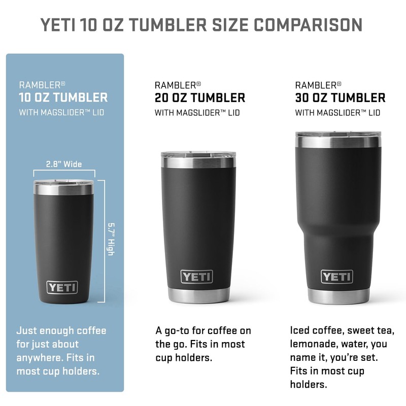 YETI Rambler 10 oz Stainless Steel Vacuum Insulated Tumbler w/MagSlider