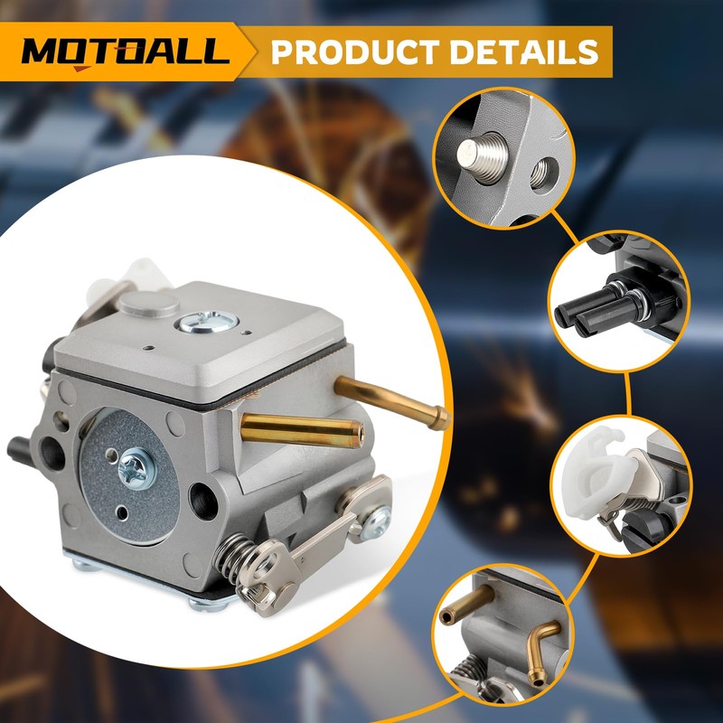 MOTOALL Carburetor Intake Kit Carb HD-12 HD-6 362 365 371