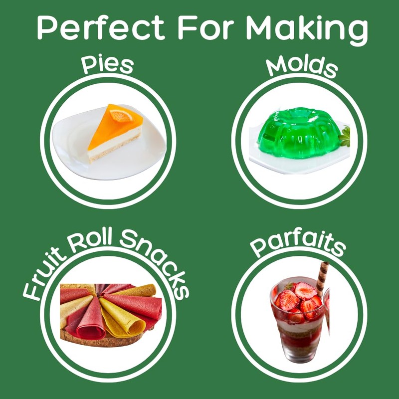 Simple Mixes Natural Gelatin Dessert, Raspberry, Healthy Snack, Dye-Free, No