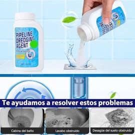 Agente Potente de Desatascado de Tuberías 320G，Powerful Pipe Dredging Agent，Desatascador de desagües，Limpiador de desagües potente y rápido,Se utiliza para limpiar tuberías de cocina, baño y inodoro