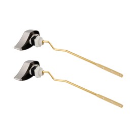 Hibbent 2 Pack Toilet Handle Tank Flush Lever Replacement Compatible with TOTO THU068#CP Trip Lvr for St743S, Side Mount Toilet Flush Handle, Toilet Trip Lever, Toilet Repair Handle, Brushed Nickel