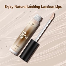 Botanic Hearth Lip Glow Oil with Vanilla flavor | Moisturizing & Hydrating Lip Gloss Oil for Dry Lips | Transparent Gloss | Lightweight & Non Greasy | 0.3fl oz