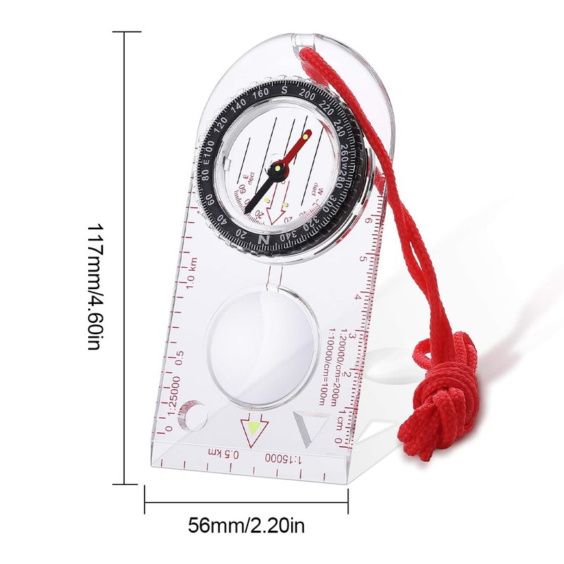 Tadipri Outdoor Compass for Hiking with Adjustable Tilt for Expedition