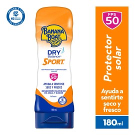 Protector Solar Banana Boat Dry Balance Sport 50+FPS 180 ml