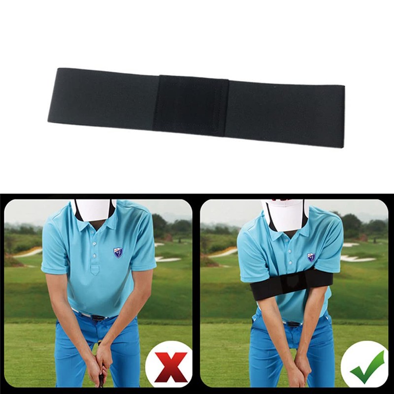 QeeHeng Golf Training Auxiliary Swing Arm Belt, 2 Pieces Golf