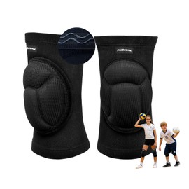 Peabownn Volleyball Knee Pads Youth 6XS-2XL - Basketball Knee Pads Wrestling Gear Breathable youth Men Women for Football Soccer Basketball Volleyball 8-12 XS