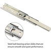 URBEST Ball Bearing Drawer Slides Full Extension 6 Inch Telescopic