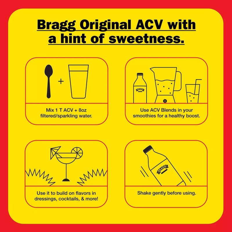 Bragg Organic Apple Cider Vinegar with Mother 16 Fl Oz