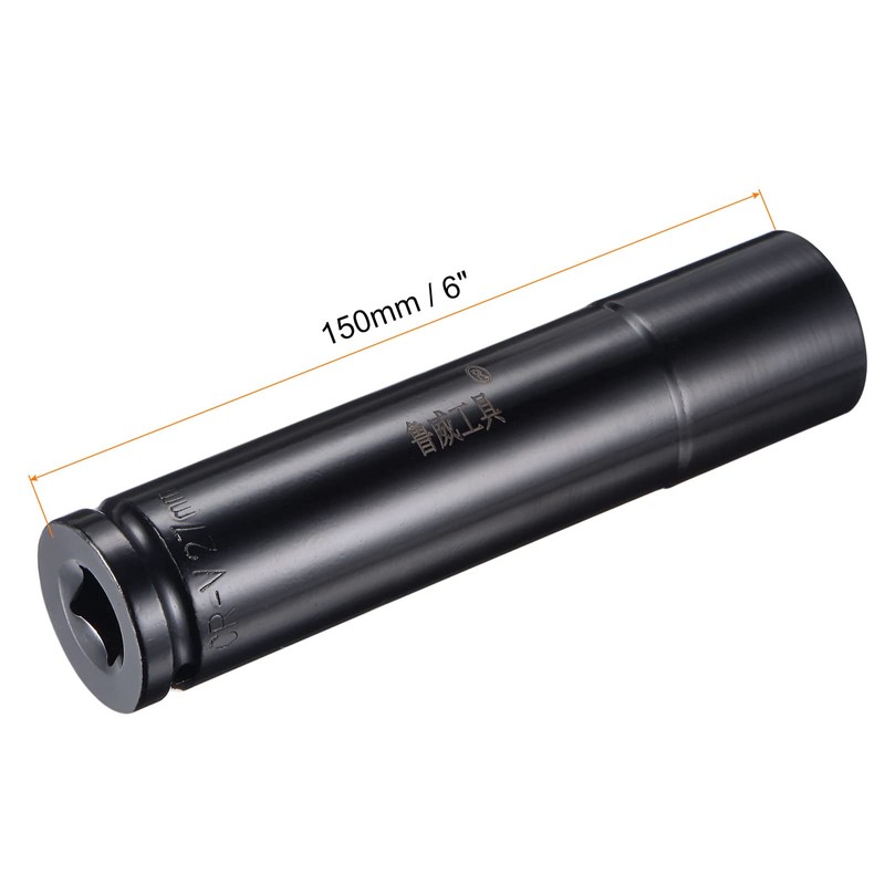 sourcing map 1/2" Drive by 27mm Deep Impact Socket, Heat-Treated