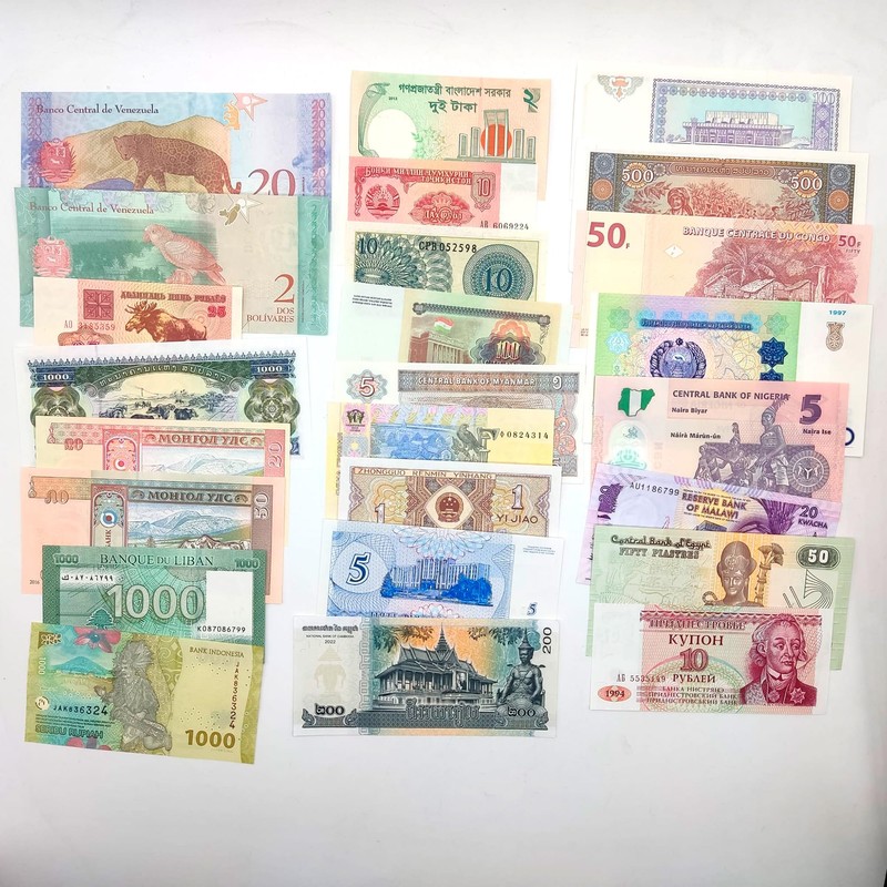 IMPACTO COLECCIONABLES 25 Banknotes from All the World - Banknotes