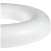 Glorex Styrofoam Half Ring, White, 30 x 30 x 4