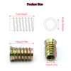 PZRT 8 Sets M6x15 Screw-in Type Hex Drive Threaded Insert