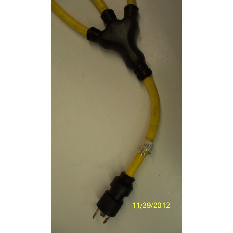 Southwire Generator Cord 12 Gauge, 3 Conductor, 2' L5-20P, Twist
