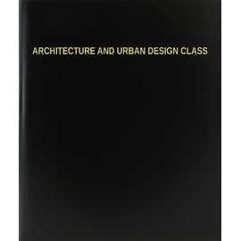BookFactory Architecture and Urban Design Class Log Book/Journal/Logbook - 120 Page, 8.5''x11'', Black Hardbound (XLog-120-7CS-A-L-Black(Architecture and Urban Design Class Log Book))