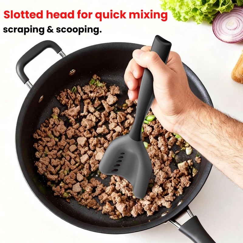 Meat Chopper Spatula Ground Beef Potato Masher Hamburger Smasher Tool