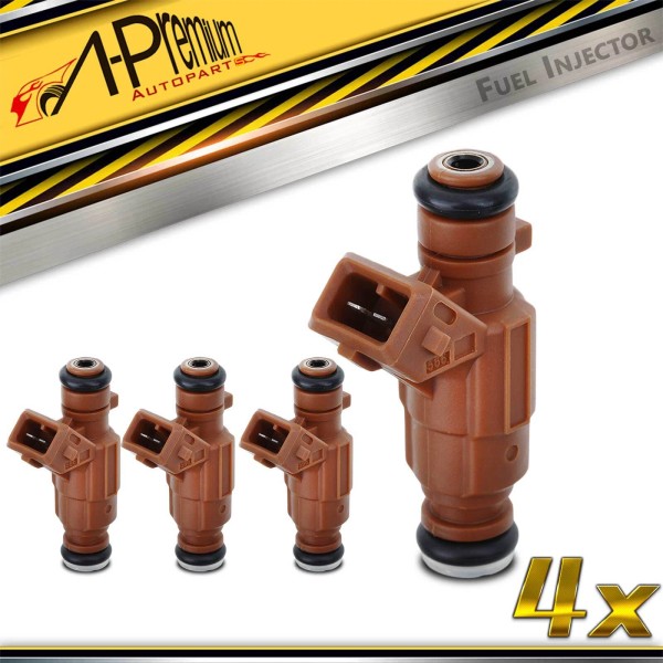 A-Premium Set of 4 Fuel Injectors for Saab 9-3 2000-2003