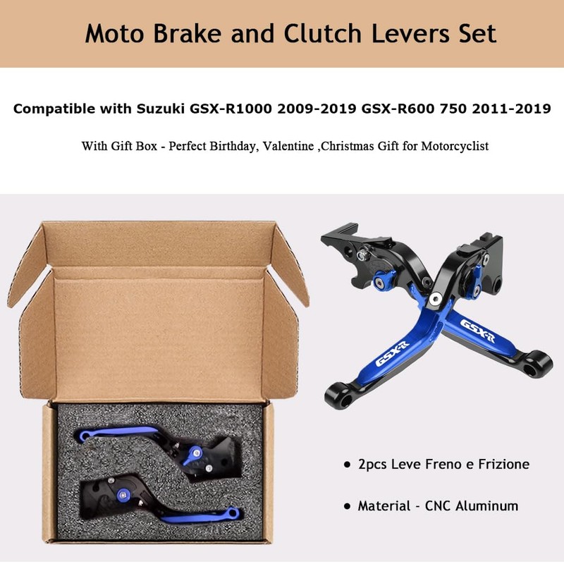 Brake Clutch Levers Foldable Extendable CNC Motorcycle Accessories For Suzuki