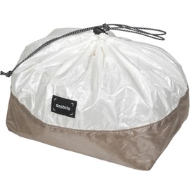 asobito Stuff Sack, M, 5L, White, Lightweight, Storage, Compact, Small, Pocket Size, Lightweight, Sports, Activities, Travel