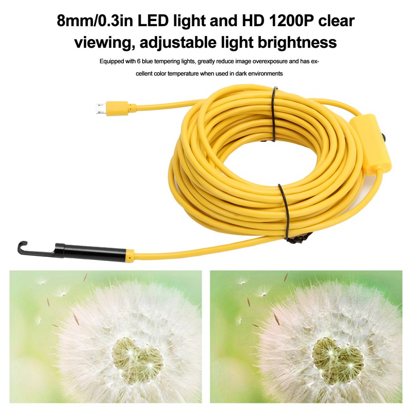 8mm HD 1200P IP68 Waterproof WIFI Endoscope Wireless Inspection Camera