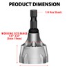 Deburring External Chamfer Tool, HSS Hex Shank Remove Burr Tools