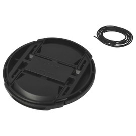 vhbw Lens Cap 77 mm Compatible with Canon EF 24-105 mm 3.5-5.6 is STM Camera - Black Plastic with Inner Grip
