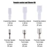 Gasea 120pcs Crimp Terminals Female Spade Connector Wire Terminal Kit