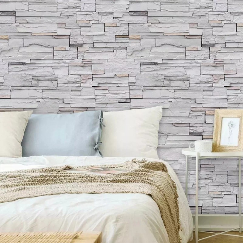 Papel Tapiz Autoadhesivo Para Paredes De Piedra 3d 45cm*10m